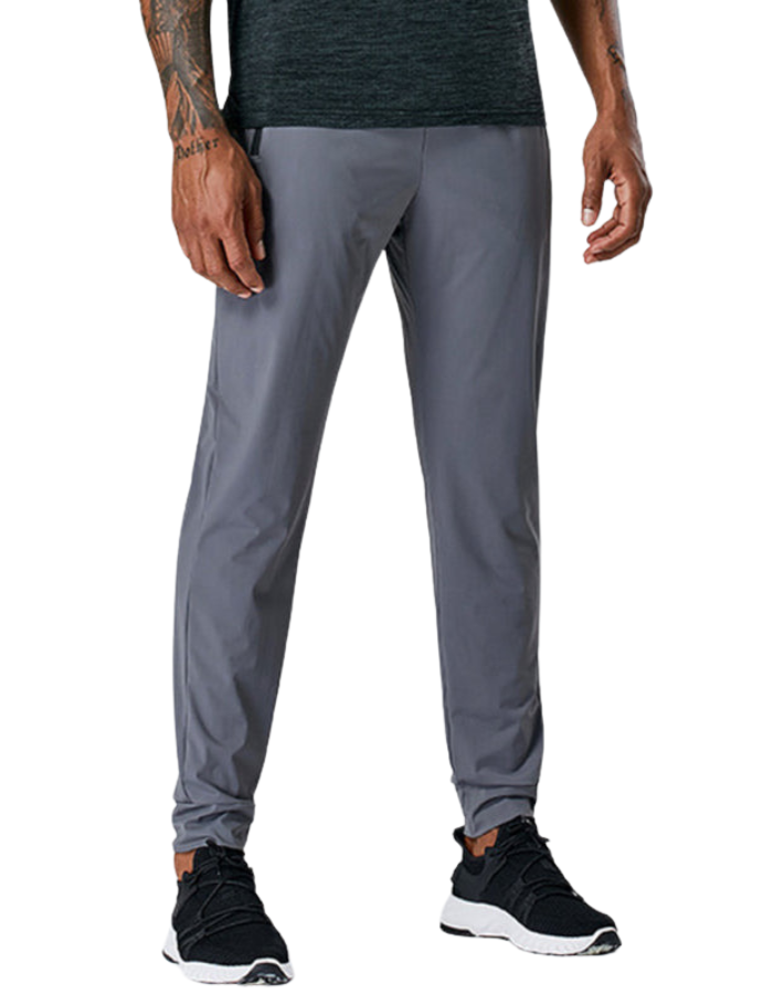 SHOPIQAT Men's Quick-Drying Elastic Casual Fitness Training Zipper Trousers - Premium from shopiqat - Just $8.700! Shop now at shopiqat